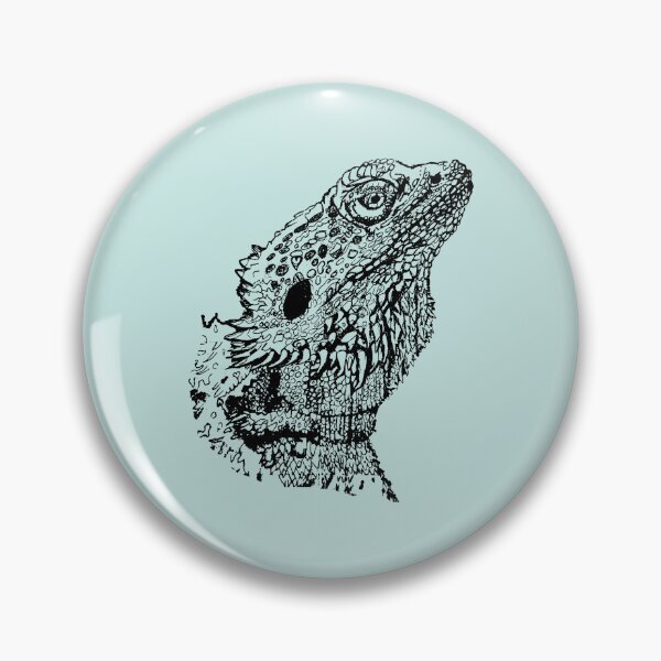 Item preview, Bearded Lizard - (#C6E6E3) designed and sold by The Stippler Process.