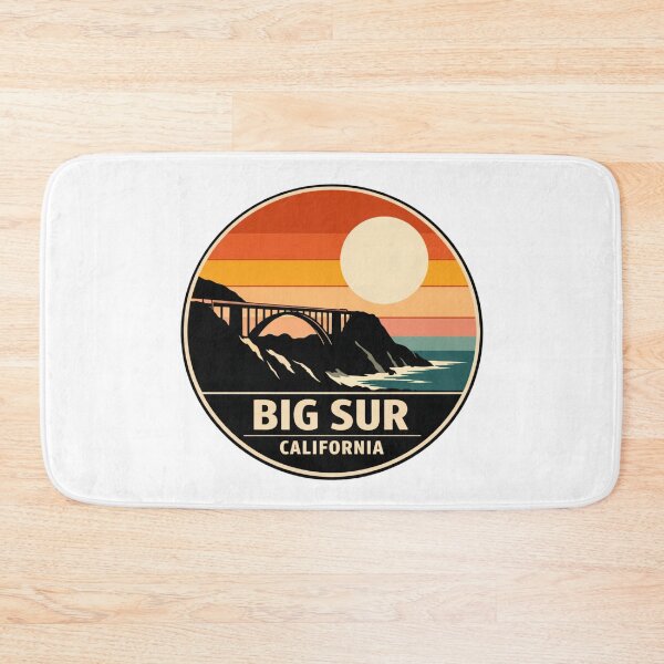 Item preview, Big Sur California: Bixby Bridge Silhouette - Retro Warm Spectrum designed and sold by CircinusStore.