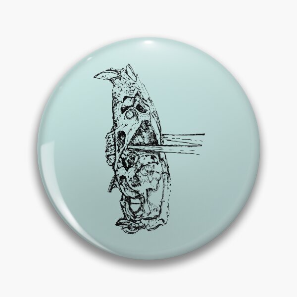 Item preview, Rat Skull & Skewers - (#C6E6E3) designed and sold by The Stippler Process.