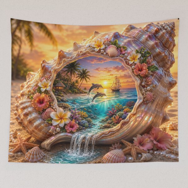Item preview, Sea in a seashell designed and sold by Dustfairy9876.