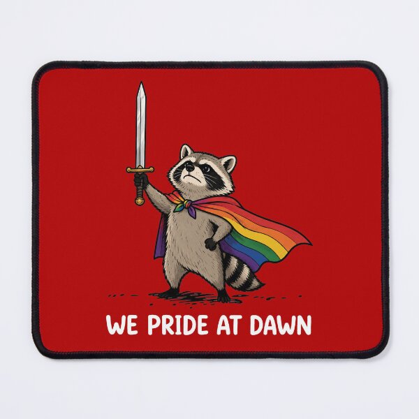 Item preview, We Pride At Dawn Funny Raccoon LGBT Support Pride Month designed and sold by NicowrmSArt.
