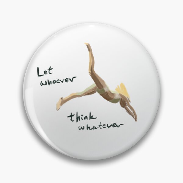 Item preview, Let whoever think whatever - handmade design white  designed and sold by GaMaDesing.