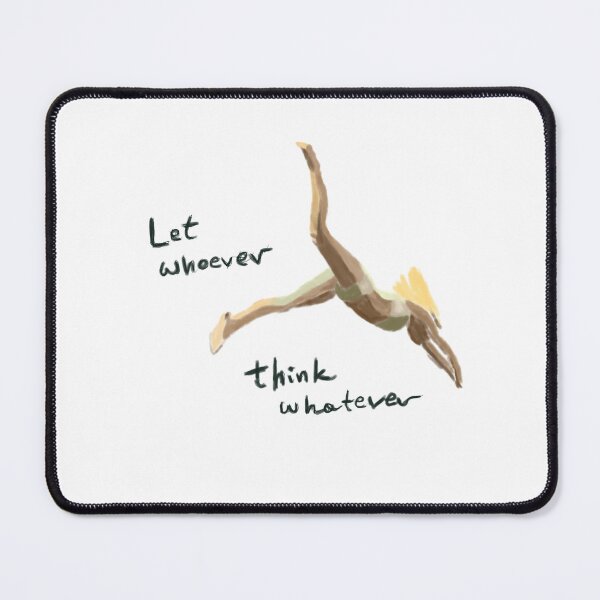 Item preview, Let whoever think whatever - handmade design white designed and sold by GaMaDesing.
