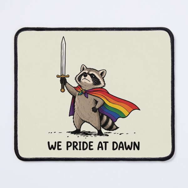 Item preview, We Pride At Dawn Funny Raccoon LGBT Support Pride Month 2 designed and sold by NicowrmSArt.