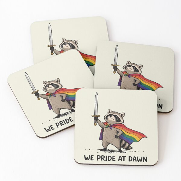 Item preview, We Pride At Dawn Funny Raccoon LGBT Support Pride Month 2 designed and sold by NicowrmSArt.