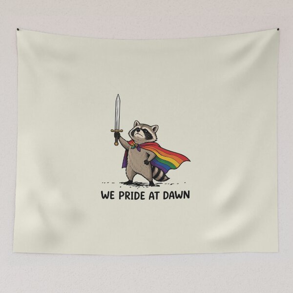 Item preview, We Pride At Dawn Funny Raccoon LGBT Support Pride Month 2 designed and sold by NicowrmSArt.