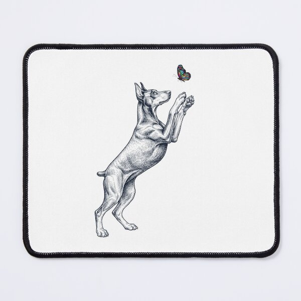 Item preview, Vintage Doberman Pinscher with Butterfly Dog Mom Owner designed and sold by TerryConnells.