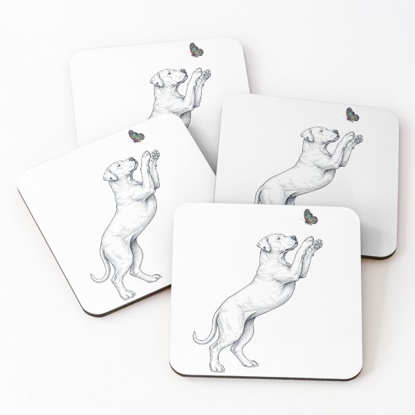 Item preview, Vintage Dogo Argentino with Butterfly Dog Mom Owner designed and sold by TerryConnells.