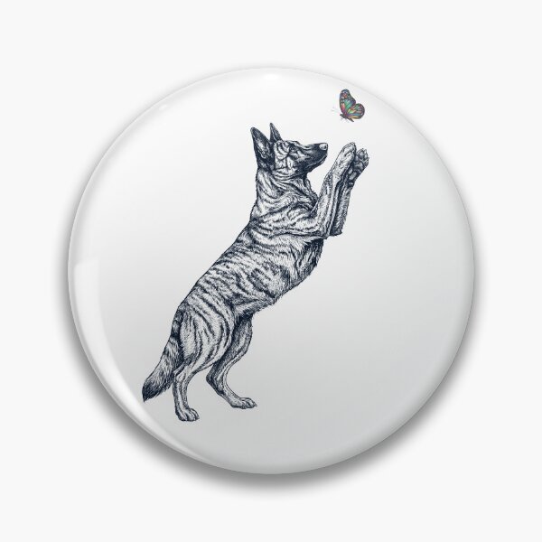 Item preview, Vintage Dutch Shepherd with Butterfly Dog Mom Owner designed and sold by TerryConnells.