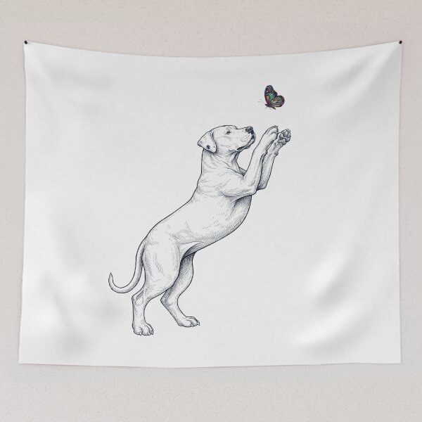 Item preview, Vintage Dogo Argentino with Butterfly Dog Mom Owner designed and sold by TerryConnells.