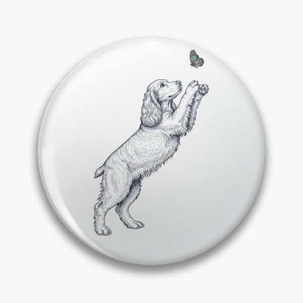 Item preview, Vintage English Cocker Spaniel with Butterfly Dog Mom Owner designed and sold by TerryConnells.