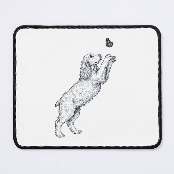 Item preview, Vintage English Cocker Spaniel with Butterfly Dog Mom Owner designed and sold by TerryConnells.