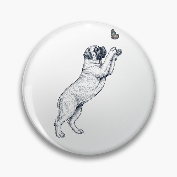 Item preview, Vintage English Mastiff with Butterfly Dog Mom Owner designed and sold by TerryConnells.