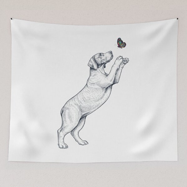 Item preview, Vintage English Pointer with Butterfly Dog Mom Owner designed and sold by TerryConnells.