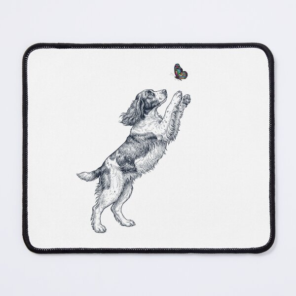 Item preview, Vintage English Springer Spaniel with Butterfly Dog Mom Owner designed and sold by TerryConnells.