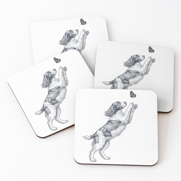Item preview, Vintage English Springer Spaniel with Butterfly Dog Mom Owner designed and sold by TerryConnells.