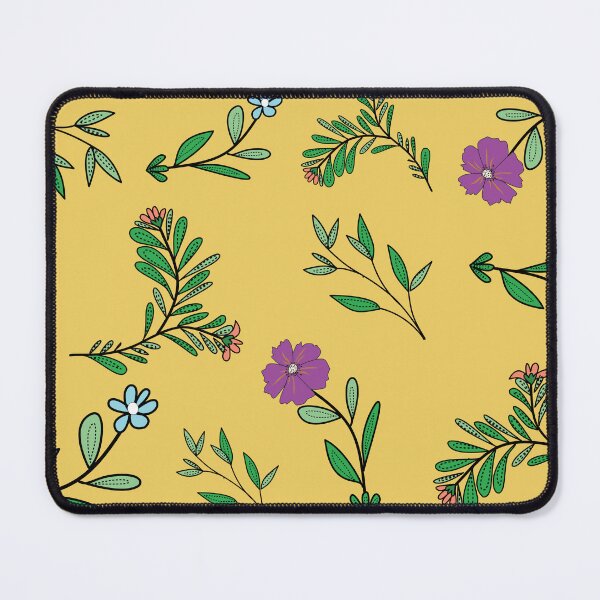 Item preview, Cute Mustard Yellow Botanical Garden Pattern designed and sold by AjjimaJKM.