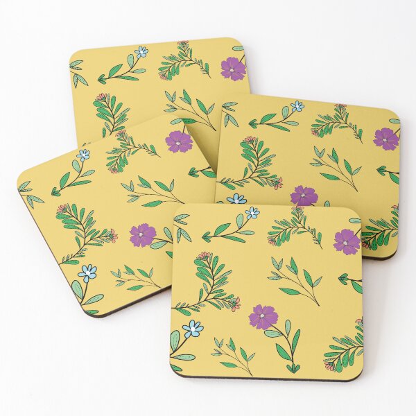 Item preview, Cute Mustard Yellow Botanical Garden Pattern designed and sold by AjjimaJKM.