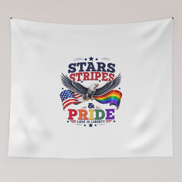 Item preview, Stars Stripes And Pride American Bald Eagle USA LGBTQ Equality designed and sold by koffmannohe.