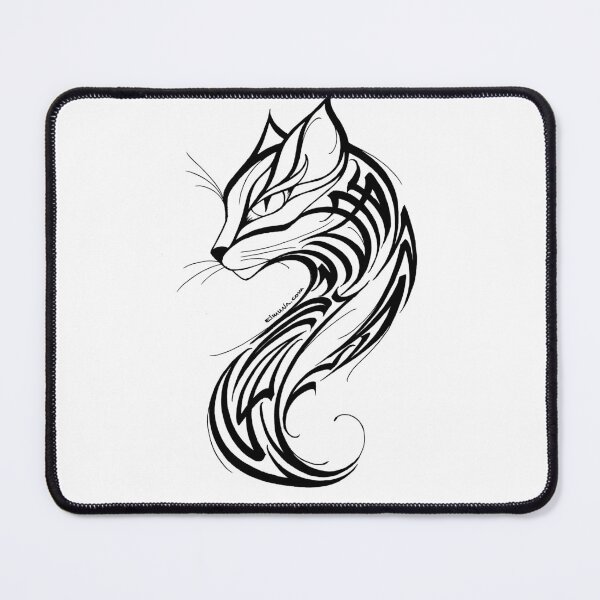 Item preview, Modern Calligraphic Cat ORNAMENT designed and sold by elmuna.
