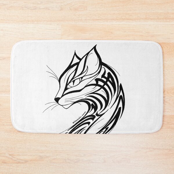 Item preview, Modern Calligraphic Cat ORNAMENT designed and sold by elmuna.