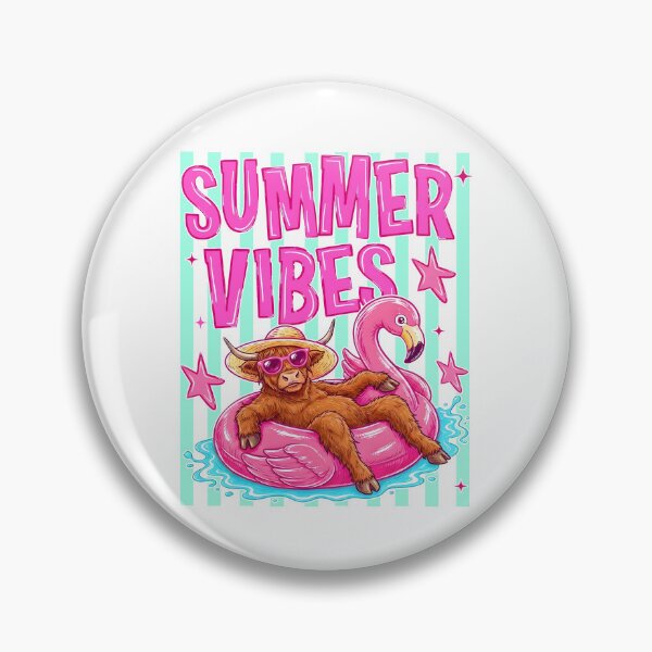 Item preview, Summer Vibes Highland Cow designed and sold by Find Out.