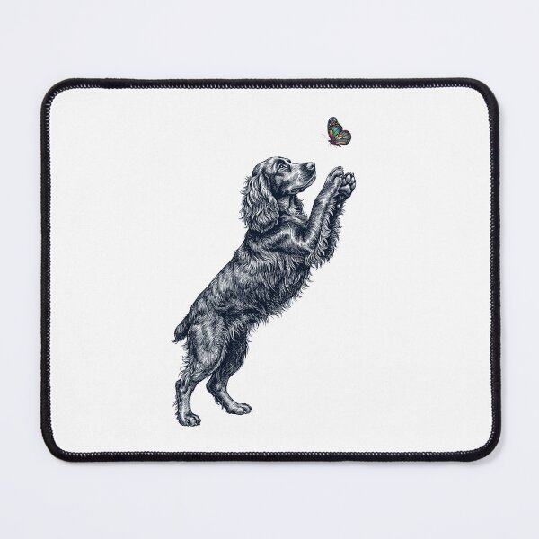 Item preview, Vintage Field Spaniel with Butterfly Dog Mom Owner designed and sold by TerryConnells.