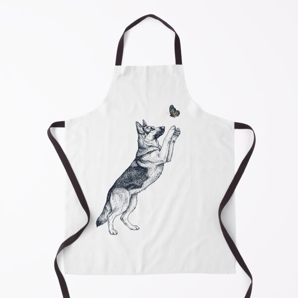 Item preview, Vintage German Shepherd with Butterfly Dog Mom Owner designed and sold by TerryConnells.