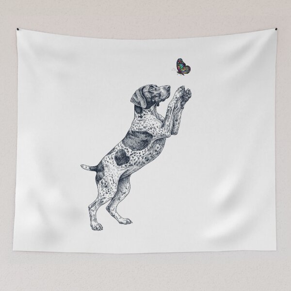 Item preview, Vintage German Shorthaired Pointer with Butterfly Dog Mom Owner designed and sold by TerryConnells.