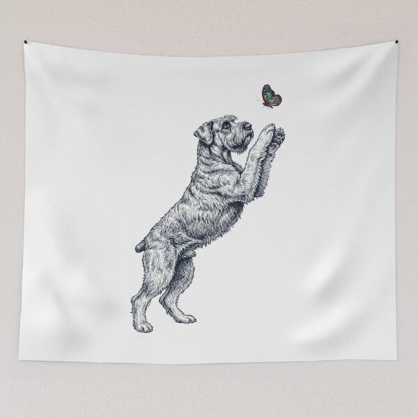 Item preview, Vintage Giant Schnauzer with Butterfly Dog Mom Owner designed and sold by TerryConnells.