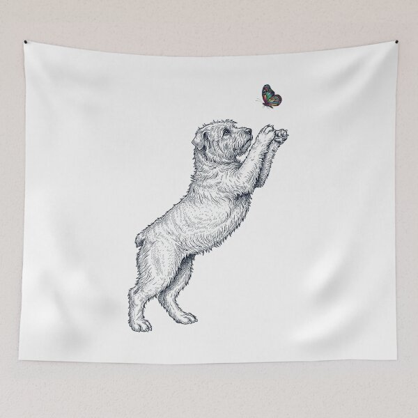 Item preview, Vintage Glen of Imaal Terrier with Butterfly Dog Mom Owner designed and sold by TerryConnells.