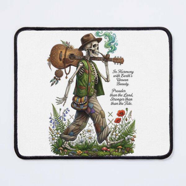 Item preview, Boho Skeleton Guitarist Harmony Earth Nature designed and sold by Sovereign Supply Co..