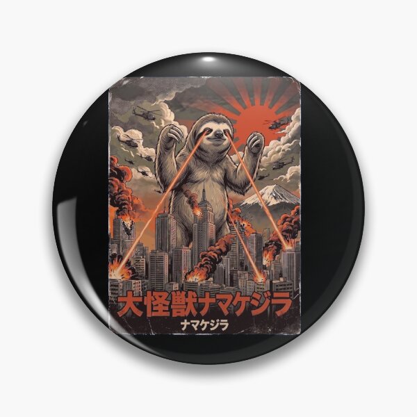 Artikelvorschau, Slothzilla Japanische Fuji-Kunst Tierliebhaber entworfen und verkauft von DoodleTortle.