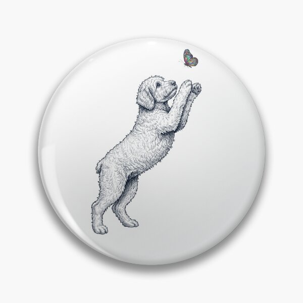 Item preview, Vintage Goldendoodle with Butterfly Dog Mom Owner designed and sold by TerryConnells.