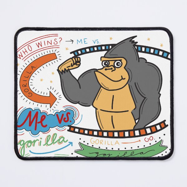 Item preview, Who Wins? Me vs. Gorilla – New Girl Funny Quote designed and sold by PmindHalow.