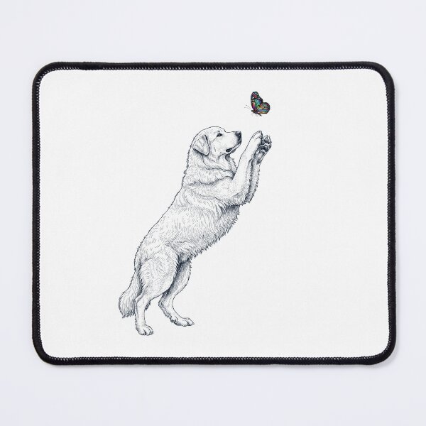 Item preview, Vintage Great Pyrenees with Butterfly Dog Mom Owner designed and sold by TerryConnells.