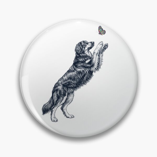 Item preview, Vintage Hovawart with Butterfly Dog Mom Owner designed and sold by TerryConnells.