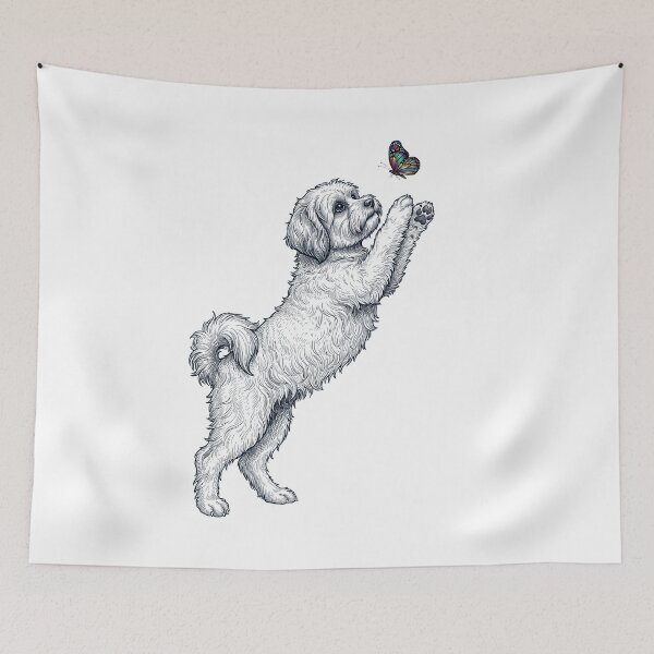 Item preview, Vintage Havanese with Butterfly Dog Mom Owner designed and sold by TerryConnells.
