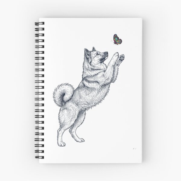 Item preview, Vintage Icelandic Sheepdog with Butterfly Dog Mom Owner designed and sold by TerryConnells.