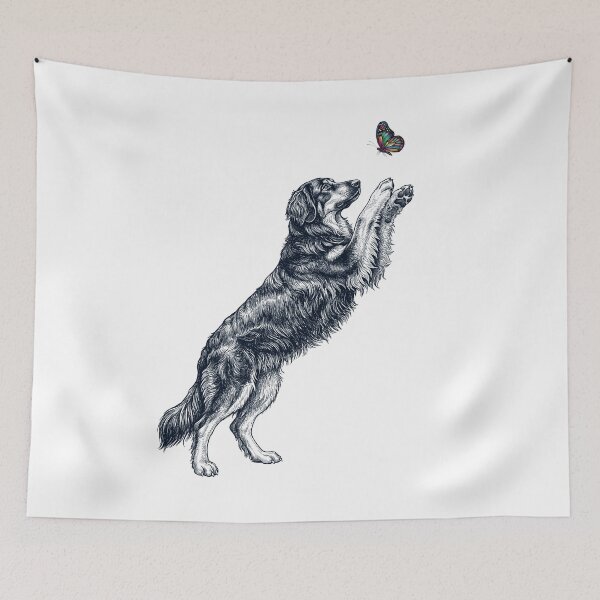 Item preview, Vintage Hovawart with Butterfly Dog Mom Owner designed and sold by TerryConnells.