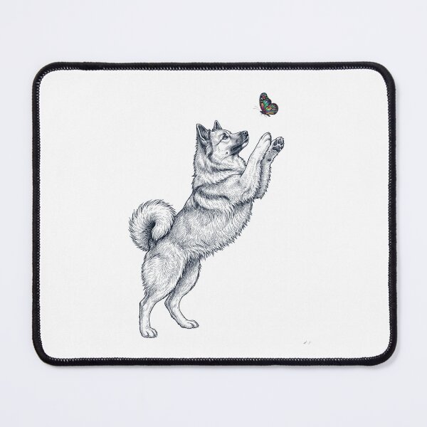Item preview, Vintage Icelandic Sheepdog with Butterfly Dog Mom Owner designed and sold by TerryConnells.