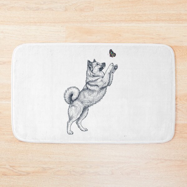 Item preview, Vintage Icelandic Sheepdog with Butterfly Dog Mom Owner designed and sold by TerryConnells.