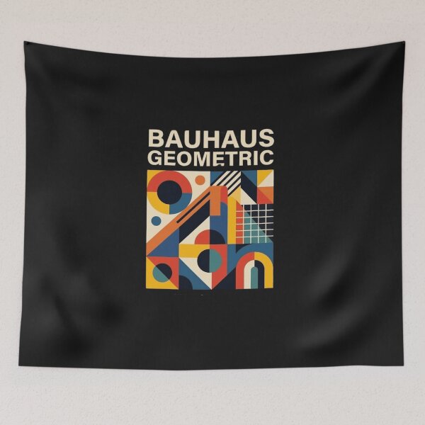 Item preview, Premium Retro Distressed Geometric Abstract Bauhaus Merch - Funny Sarcastic Custom T-Shirt Design designed and sold by GeniePixel.