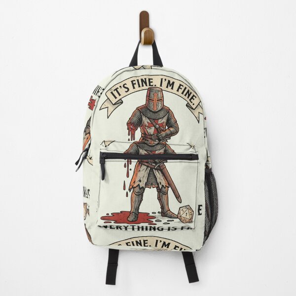 Item preview, Its Fine Im Fine Everything Is Fine Funny Tabletop RPG Knight designed and sold by AdyKurniawan.