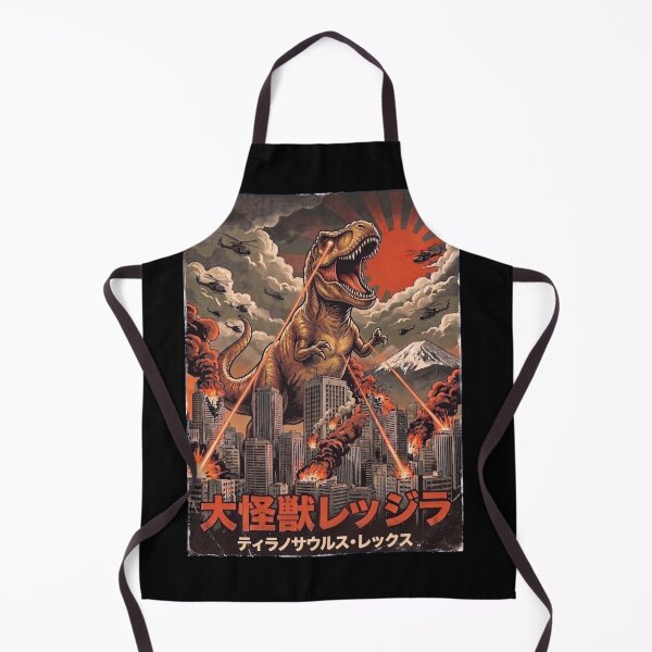 Item preview, T Rex Dinosaurzilla Japanese Fuji Art Animal T Rex Dinosaur Lover designed and sold by DoodleTortle.