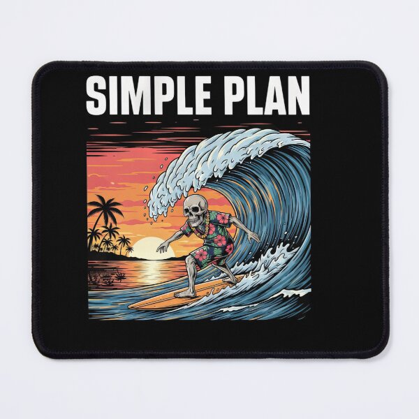 Item preview, Simple Plan Surfing Skeleton Sunset #1355 designed and sold by aztra-art.
