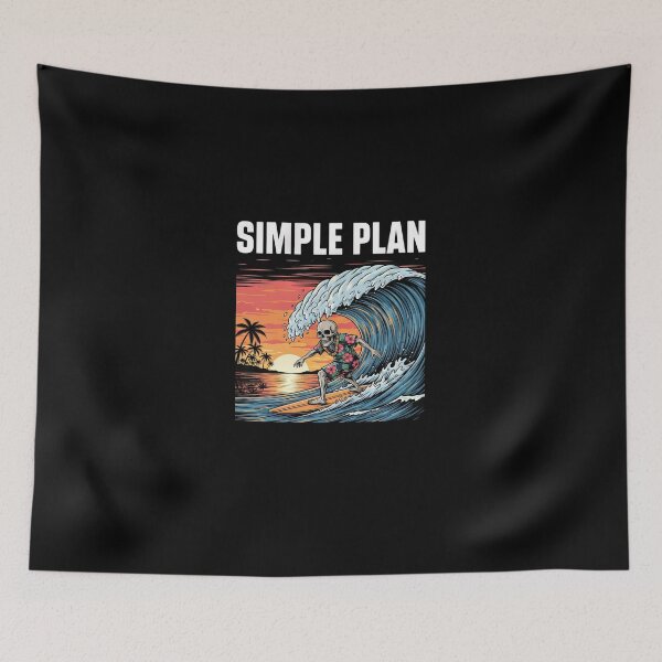Item preview, Simple Plan Surfing Skeleton Sunset #1355 designed and sold by aztra-art.
