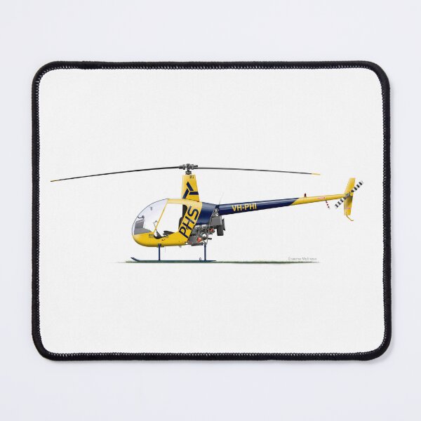 Item preview, ROBINSON R22 BETA VH-PHI PHS 2016 designed and sold by Grubby Fingers Aircraft Illustration.