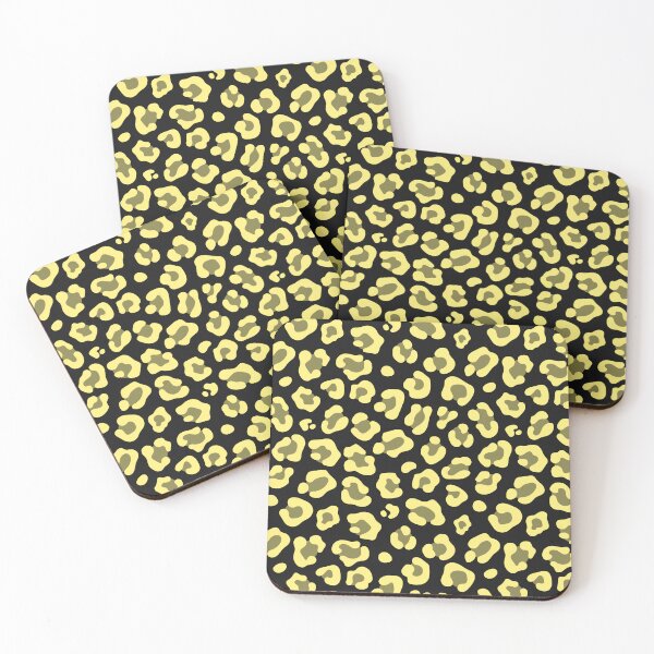 Item preview, Black And Yellow Leopard Print designed and sold by pattern-archive.