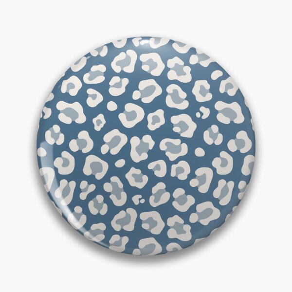 Item preview, Blue And Cream Leopard Print designed and sold by pattern-archive.